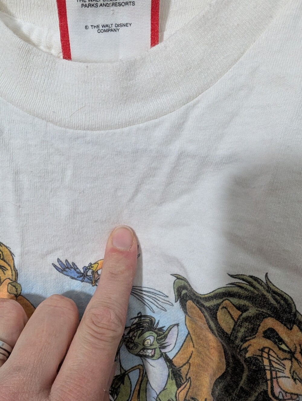 Disney Designs Vintage 1994 Lion King Tee Shirt Sz XS (2-4) - Picture 4 of 6